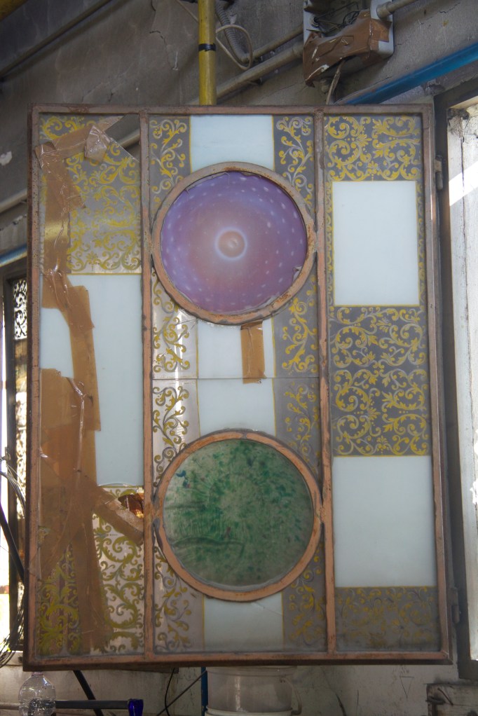 coloured glass window