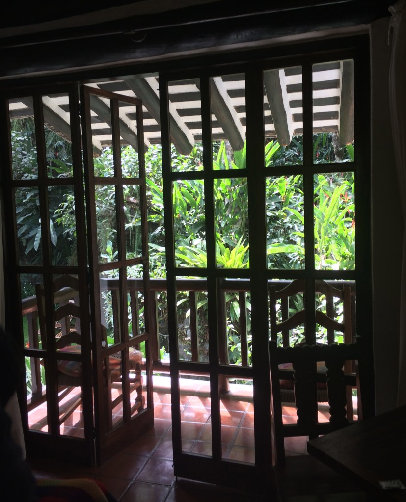 lush green view hotel