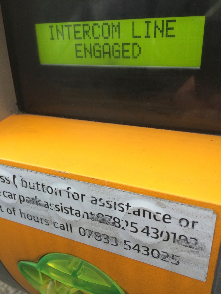 intercom line engaged